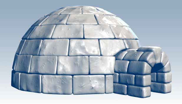 how to build an igloo out of sugar cubes