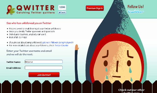 Qwitter - Unfollower Telling