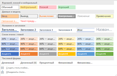 Как удалить лишние стили в Excel