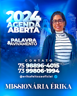 CARTAZ DE AGENDA ABERTA MISSIONÁRIA