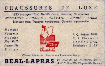 Anciennes Publicités d'Auvergne en couleurs