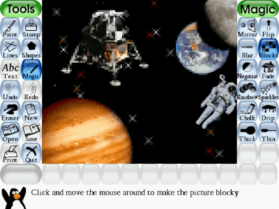 Tux Paint, program gratuit de desen pentru copii
