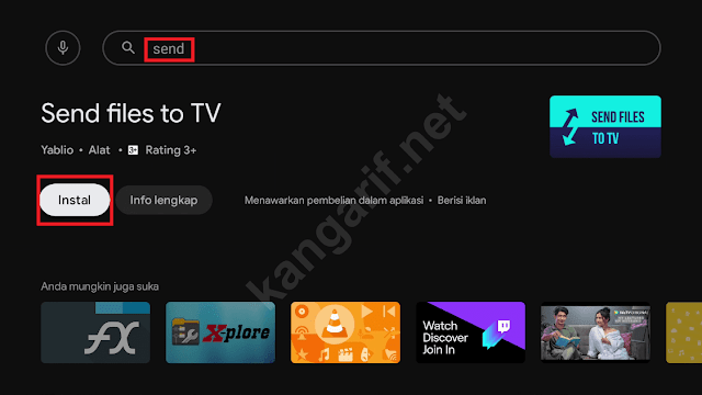 install send files to tv
