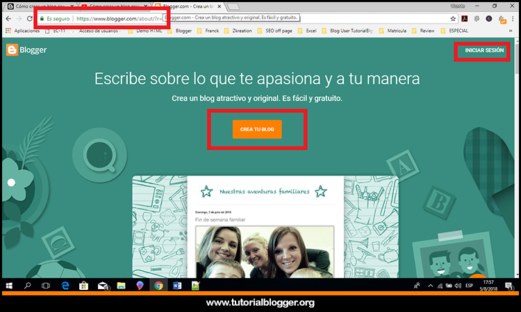 blogger iniciar