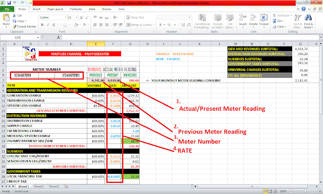 Paano Mag Compute ng Electric bill Using SOA(OEDC)