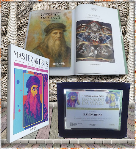 Composición con el material entregado en el 7º Premio Internacional Leonardo da Vinci