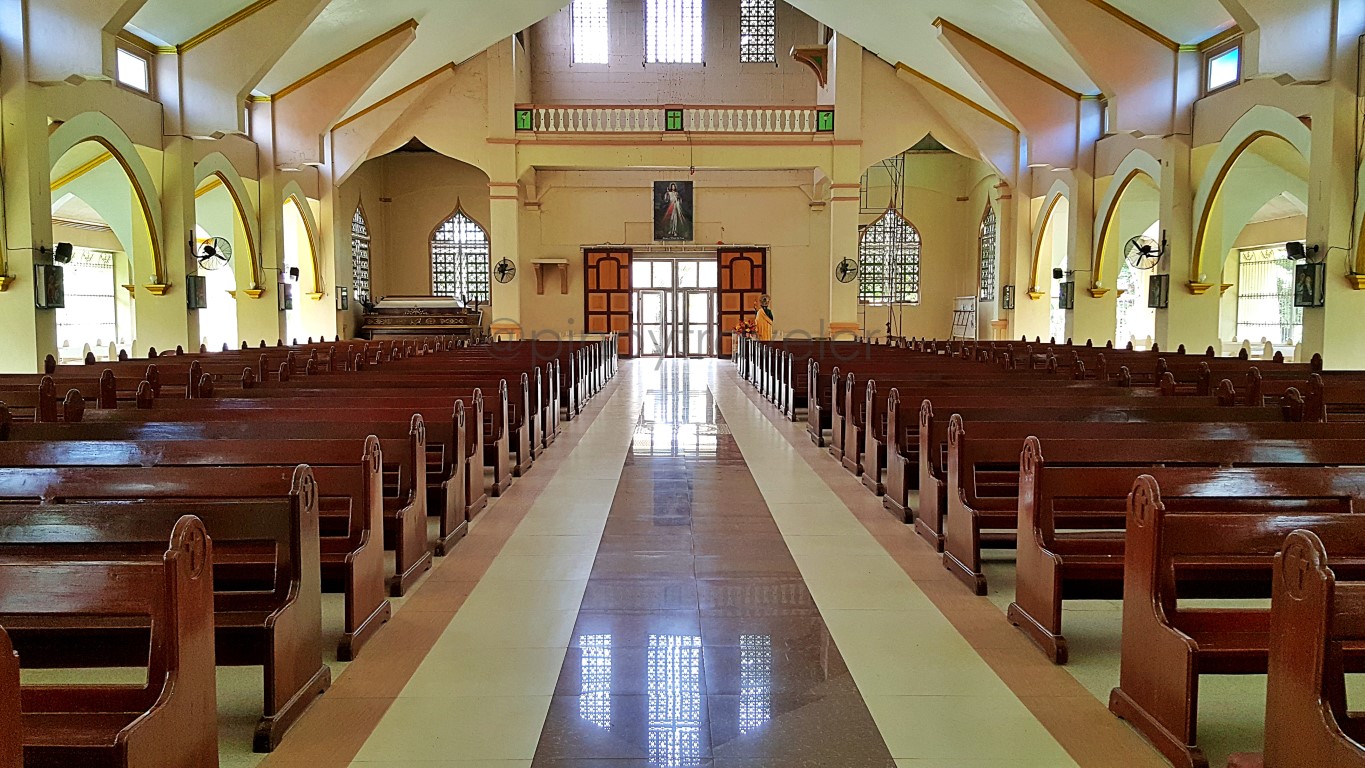 the priest's view at St. Joseph Parish Church of Candijay, Bohol