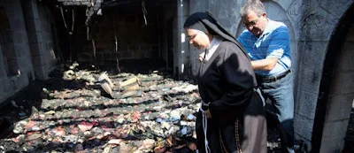 Extremistas queimaram a Igreja da Multiplicação em Israel 
