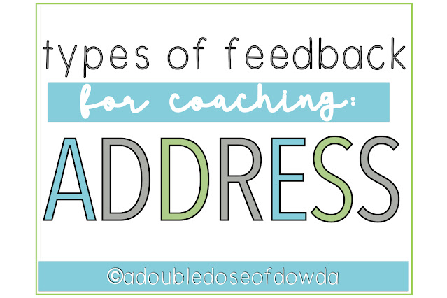 Types of Feedback for Coaching: Address
