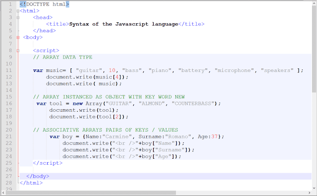 Vector in JavaScript language