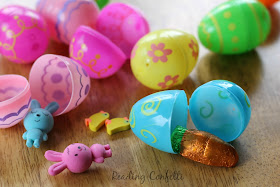 Fill numbered plastic Easter eggs with small treasures to make a fun and easy countdown.
