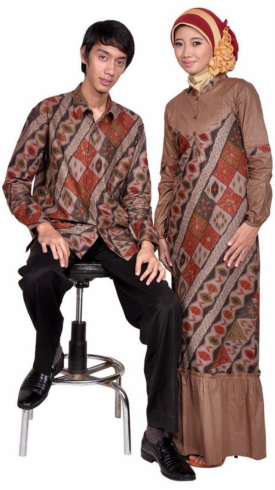 Model Baju Pesta  Muslim Batik  Terbaru Model Baju Pesta  