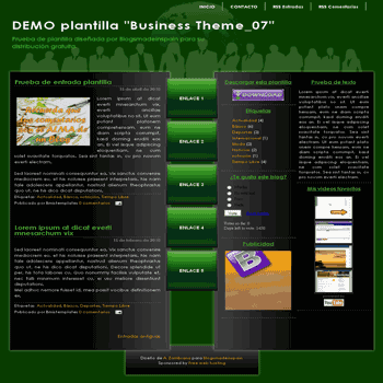 Business Theme_07 free blogger template with 3 column Blogger Template