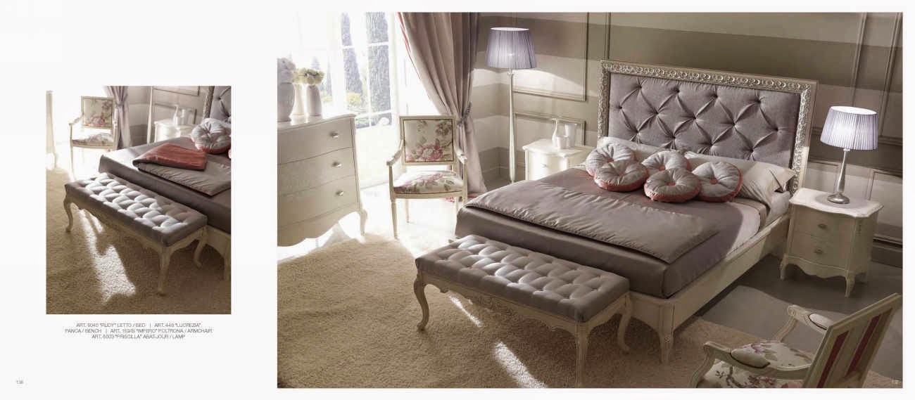 Mobila clasica de lux paturi dormitor - Mobila italiana Constanta.