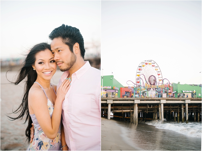 Gorgeous Stylish Santa Monica Engagement Session | Jenna Bechtholt Photography