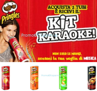 Logo Pringles: premio sicuro Kit Karaoke + microfono + speaker