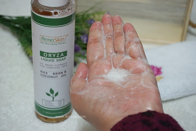 RenoSkin Oryza Liquid Soap Bantu Masalah Kulit Sensitif