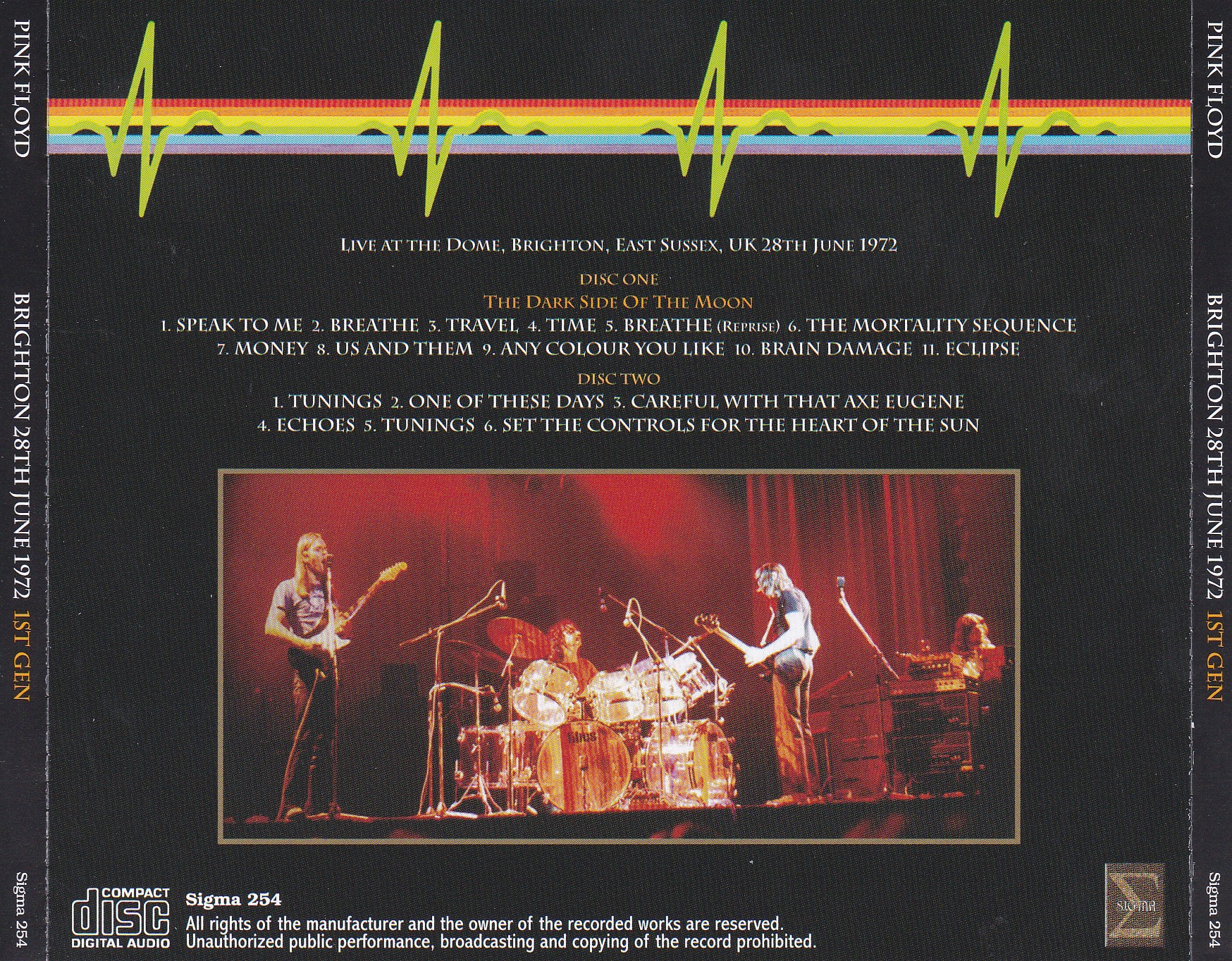PLUMDUSTY'S PAGE: Pink Floyd 1972-06-28 The Dome Brighton, UK(Sigma 254)