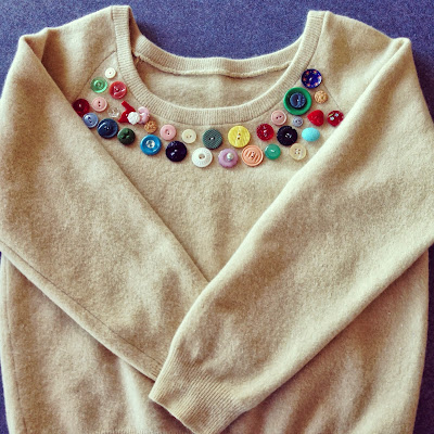 button jumper op-shop find