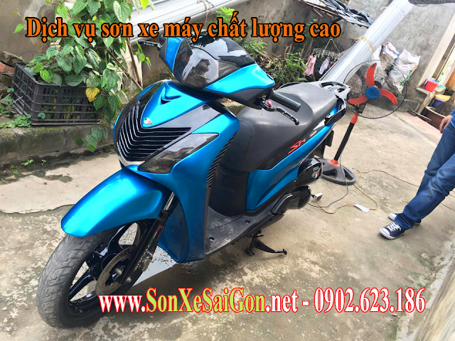 Giá sơn xe máy Honda SH 2010 tốt nhất tại Tp.HCM