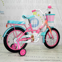 Sepeda Anak Wimcycle Barbie Rock 16 Inci Lisensi