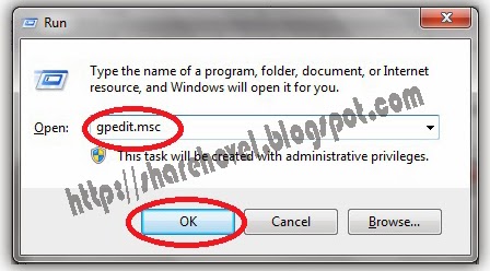 run gpedit msc - Tips Cara Mempercepat Proses Booting Di Windows 7