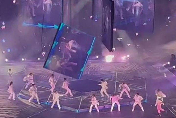 Dancers hurt as big video screen falls during Hong Kong pop concert