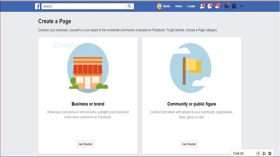 How to create a Facebook page from Computer