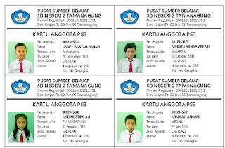 Aplikasi Cetak Kartu Anggota Perpustakaan