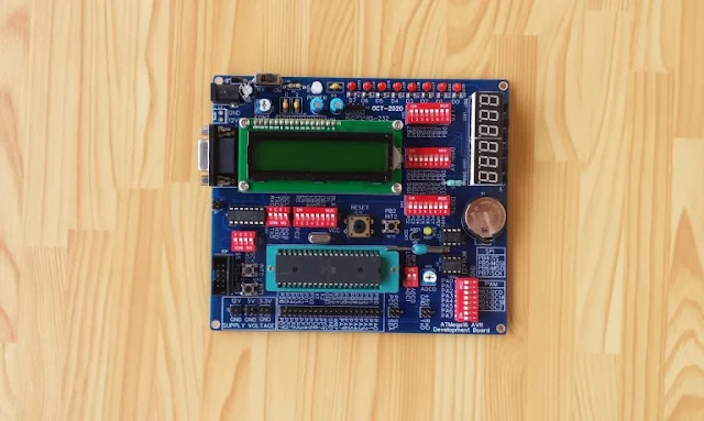 A DIY ATMega16 Development Board For Students