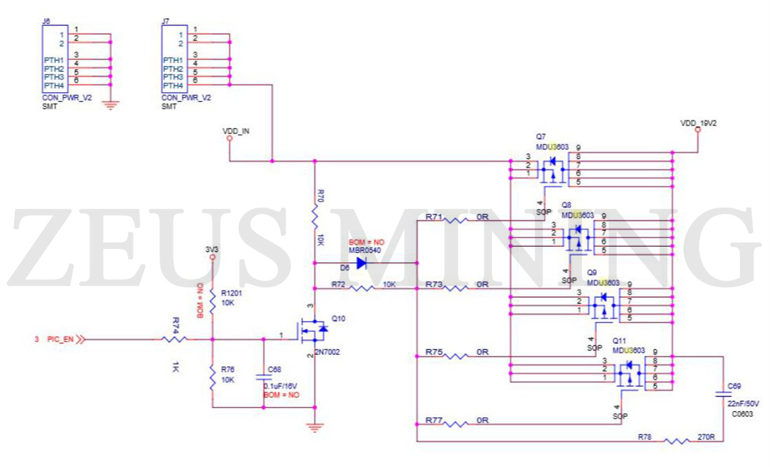 MOS tub schematic