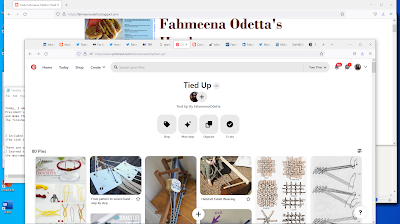 Screenshot of the Tie Up Pinterest board by Fahmeena Odetta Moore