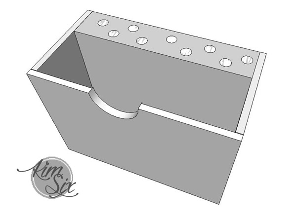 Wood pencil holder for desk plans