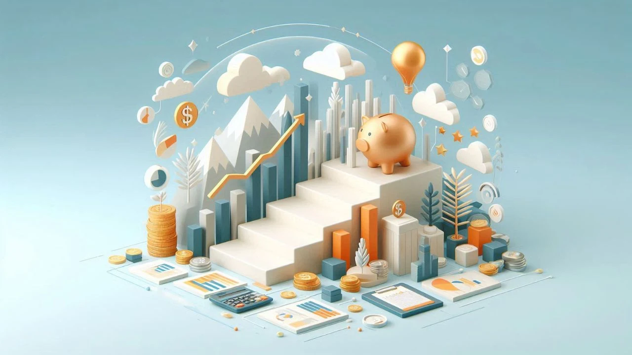 A beginner's guide to investing, focusing on starting small and thinking big for future growth.
