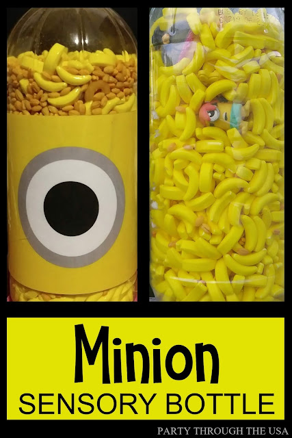 Our Minion Road Trip- a Summery // Party Through the USA // themed road trip // Minions // yellow // party // minion food // sensory bottle // i-spy bottle