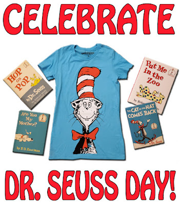 Celebrate Dr. Seuss Day with TVStoreOnline! Dr. Seuss Day, celebrate Dr. Seuss, thing 1 and thing 2, the grinch, cat in the hat, national book day