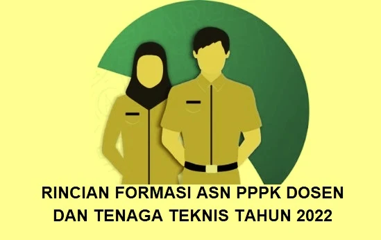 Rincian Formasi ASN PPPK Dosen dan Tenaga Teknis Kementerian Pariwisata dan Ekonomi Kreatif/Badan Pariwisata dan Ekonomi Kreatif Tahun 2022