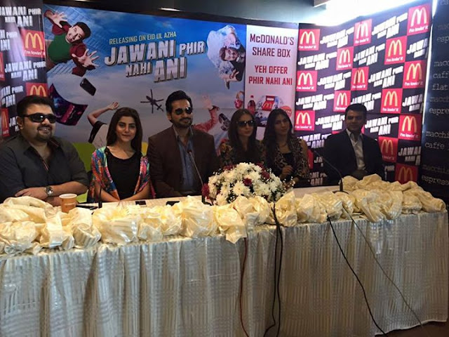 Jawani Phir Nahi Ani Press Conference at Mcdonalds