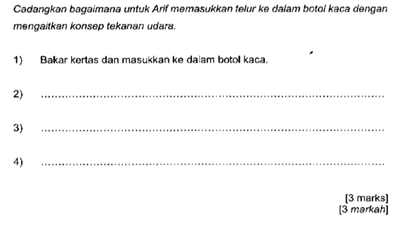 Contoh Soalan Reka Cipta Sains Pt3 - Kecemasan s