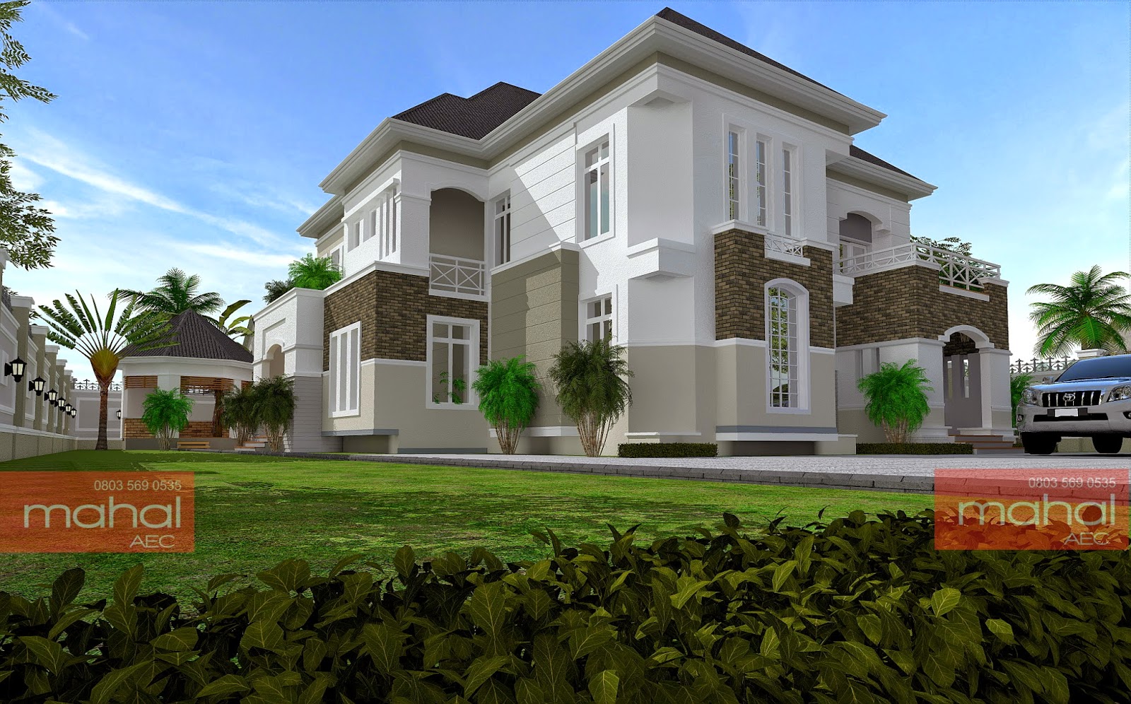 6 Bedroom Bungalow House  Plans  In Nigeria  Modern House 