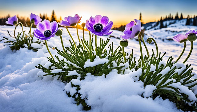 anemone throughout the seasons