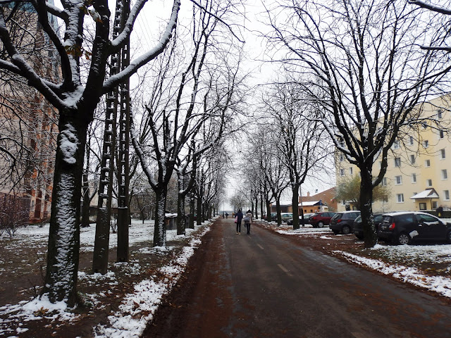 Droga z dworca do Ronda Inwalidów. Widzew.