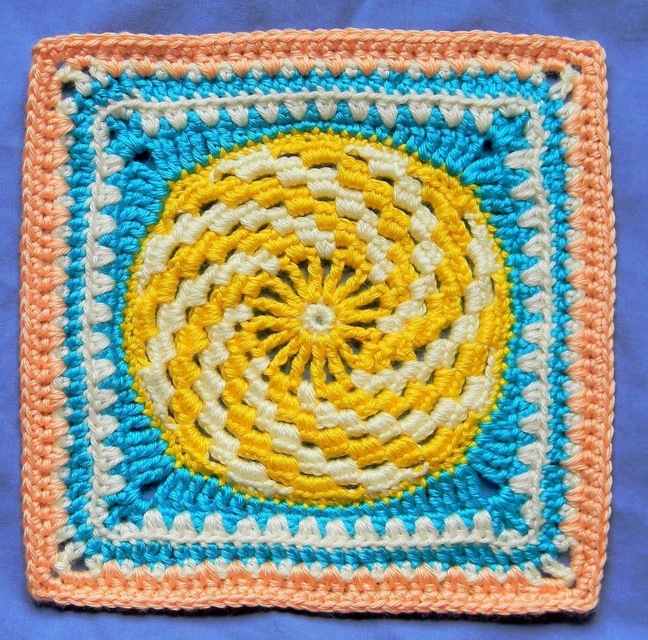 Spiraling Into Spring Granny Square