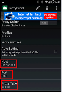 cara mudah mengkonfigurasikan proxydroid, proxydroid tutorial, how to, cara, seting port ssh, socks5, tutorial ssh di android