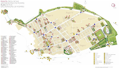 Mappa Scavi di Pompei