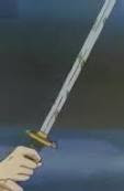 bentuk pedang Tessaiga Inuyasha mode normal