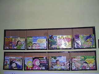 Rak Buku Gantung dari Kardus Bekas Rak Buku Gantung dari Kardus Bekas