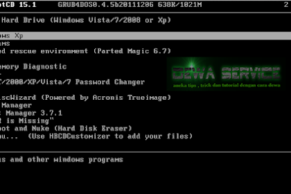 Cara menjebol / reset password windows menggunakan hiren's BootCD