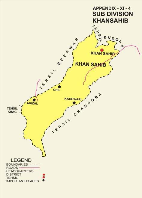 Tourist Map Of Kashmir. MAP SHOWING THE BOUNDARIES OF