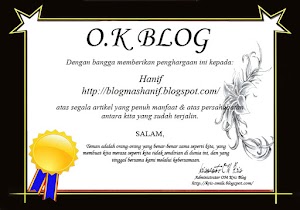 Award Blog Ter-Oke dari OM Kris